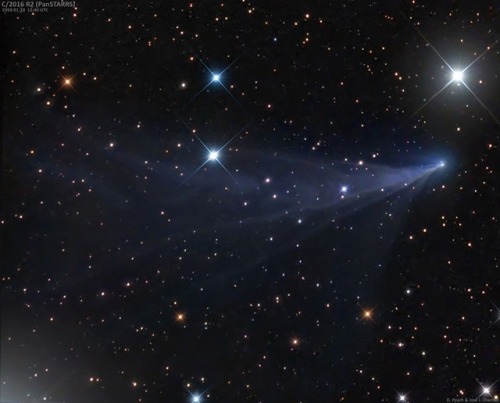 cluboftigerghost:Blue Comet PanSTARRS via NASA ift.tt/2qQZf39