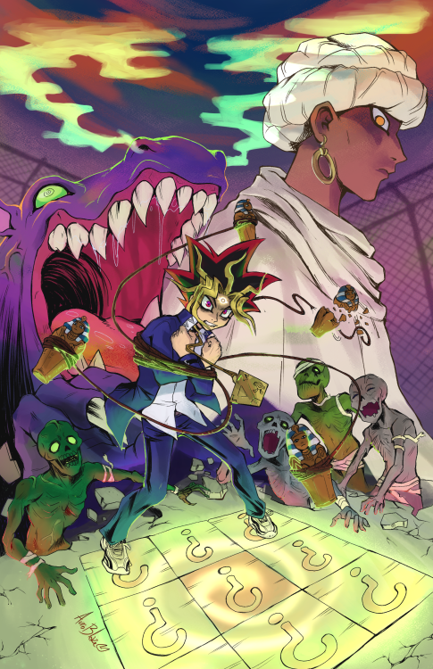 auroblaze:it’s been like two years SO-One of the pieces for the YGO horrorzine I collaborated 