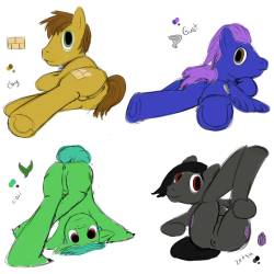 OC pony butts Started doodling and some how I started drawing