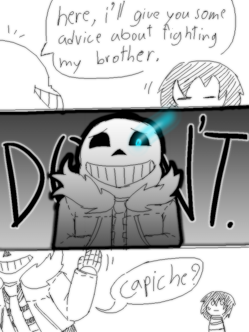 Do not mess with overprotective skeleton big brother.