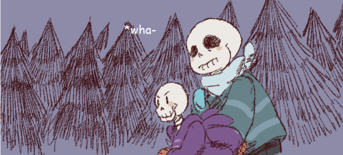 petite-pumpkin:  Underswap baby bones: Sans tries his best.