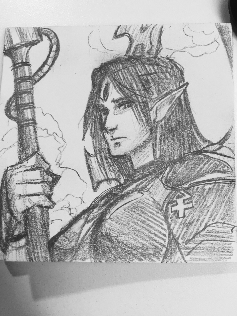 SessionZero Art — Slow day at work. A Taldeer to go with Macha.