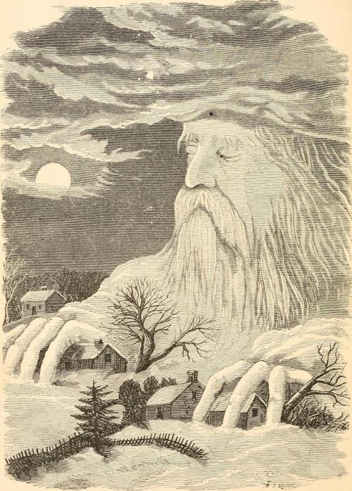 The Frost-King - uncredited illustration for a Mary Mapes Dodge poem, 1882