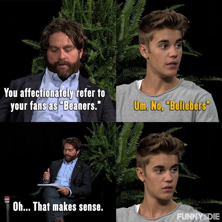 An interview no one will ever forget.
Watch Between Two Ferns with Zach Galifianakis: Justin Bieber