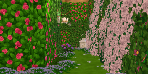 haziesims: WIP - Day time pics of the floral pop up installation created by sim floral artist Trè Fo