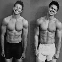 malecelebunderwear:  Bryce himself posted this comparison. He should do more of these