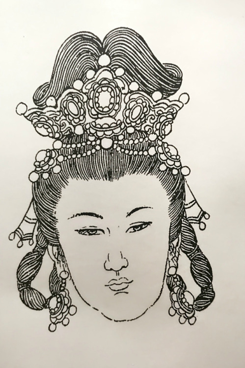 changan-moon:Hairstyles of dunhuang feitian 敦煌飞天 by 李愚