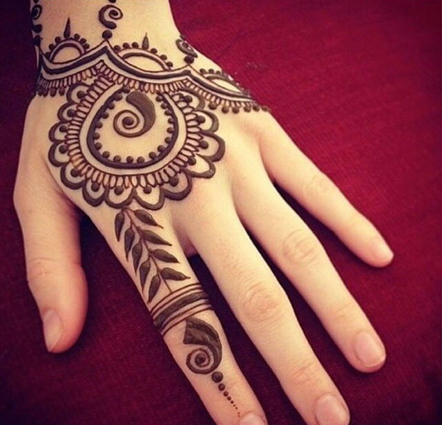 Henna back tattoo designs