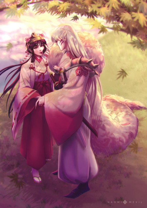 alwayswandering21: SessKik - Regal“I, Sesshomaru, am going to bring your real body back, miko&