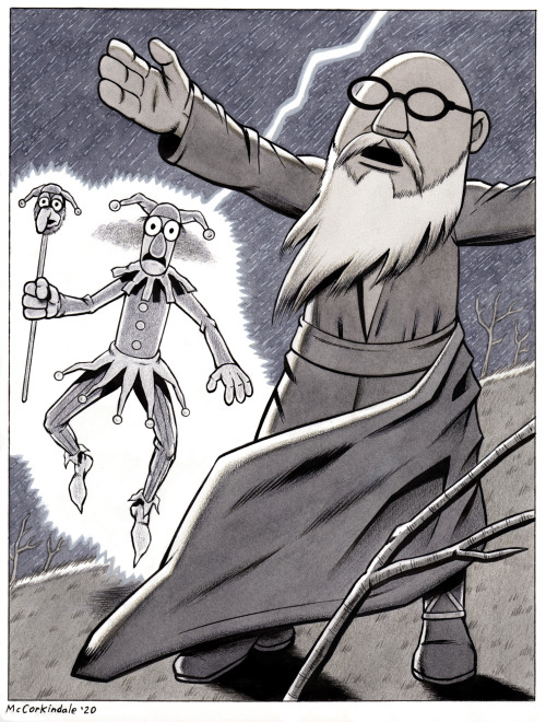 driveintheaterofthemind:Arthouse MuppetsKing Lear featuring Bunsen, Beaker And GonzoArt by Bruce McC