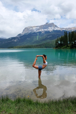 camleeyoga:  Get off the mat and dance!Natarajasana - Lord Of The Dance Pose Emerald Lake, British Columbia  Facebook.com/CamLeeYoga 