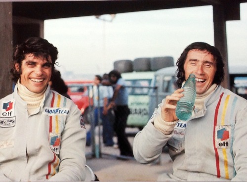 Jackie Stewart: Monaco GP 1973: Tyrrell 006 Ford…— Francois Cevert & Jackie Stewart in 197