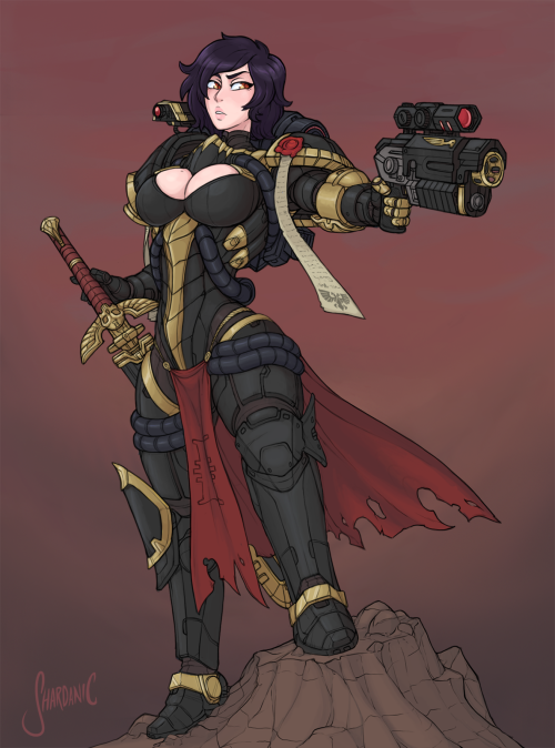  40k Commish for @Cat_Burnt  ’s Inquisitor Victoria Cal! 