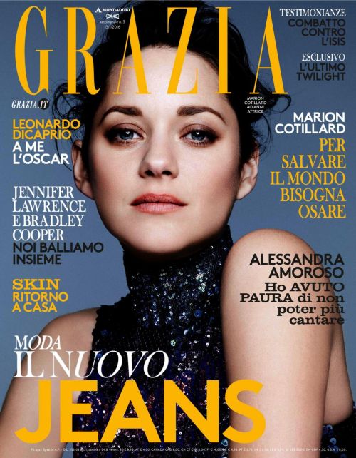 Marion Cotillard for Grazia Italia, January 2016