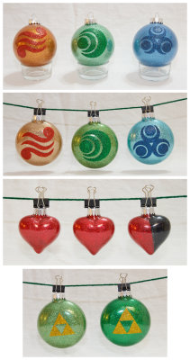 puissancezelda:  Zelda Ornaments by ~cutekick 