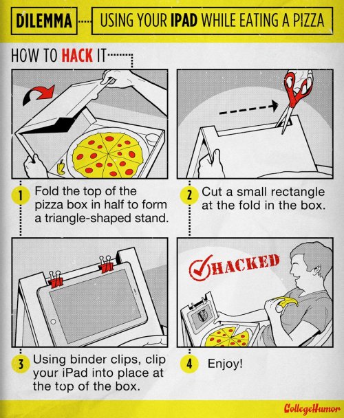 6 Life Hacks for Incredibly Lazy People [Click for the last 2] Make your already-too-easy life even 