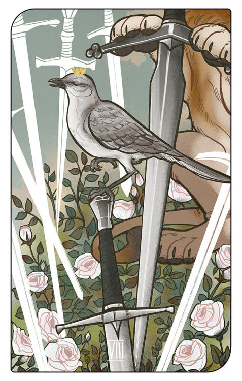 my new project “Forgotten legends tarot”.EIGHT OF SWORDS&hellip;and more things in m