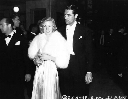 olivethomas:Ginger Rogers and Cary Grant at the premiere of Lost Horizon, 1937