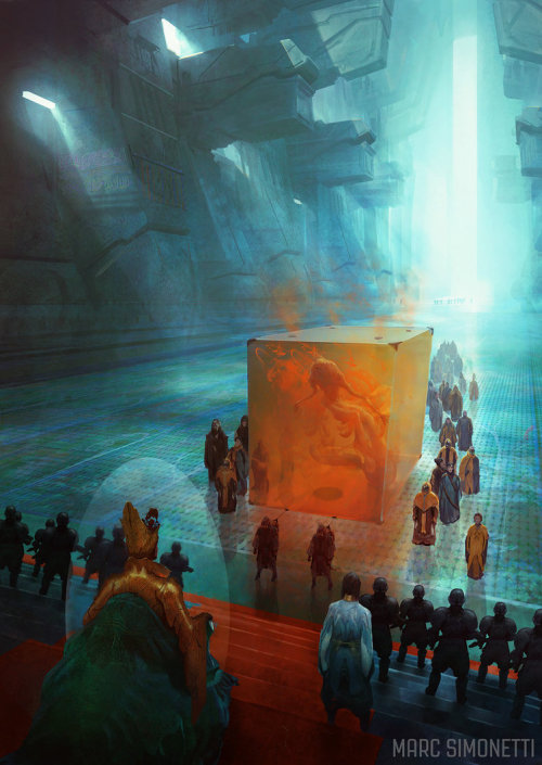 digitallydelicious:The Emperor and the Guild by MarcSimonettiCheck out all of Marc Simonetti’s art