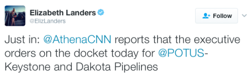 micdotcom:  Trump to sign executive orders pushing forward Dakota Access and Keystone XL pipelinesTrump will sign an executive order Tuesday on the Dakota Access and Keystone XL pipelines, according to multiple reports.The orders will push forward the