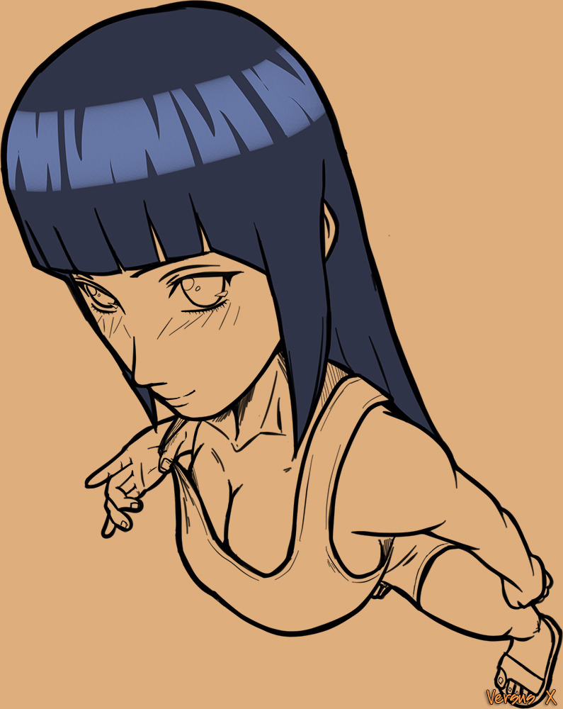 xenopolis: Inktober Nº22 Hinata de Naruto. (No puedo creer que aun no hubiera hecho