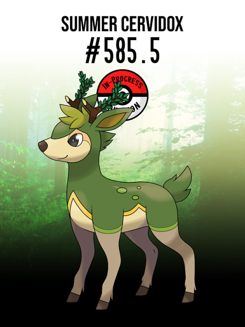 inprogresspokemon: #585.5 - Deerling possess sensitive fur, which changes color and scent according 