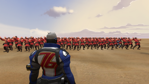 mincylantern: flappystag: heir-conditioning: nutty45: Soldier 76 vs 76 soldiers unstoppable force vs