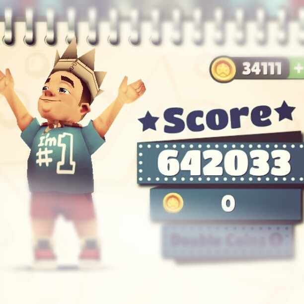 Sou muito boa hahahaha #Im  #very #good #game #app #subwaysurfers #number1 #king