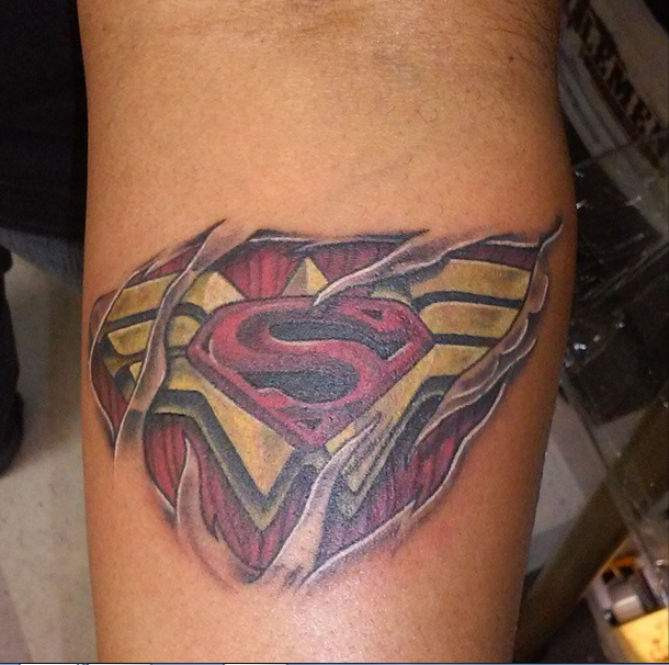 Hell Yeah Superman-n-Wonder Woman • #tattoo #wonderwoman #superman...