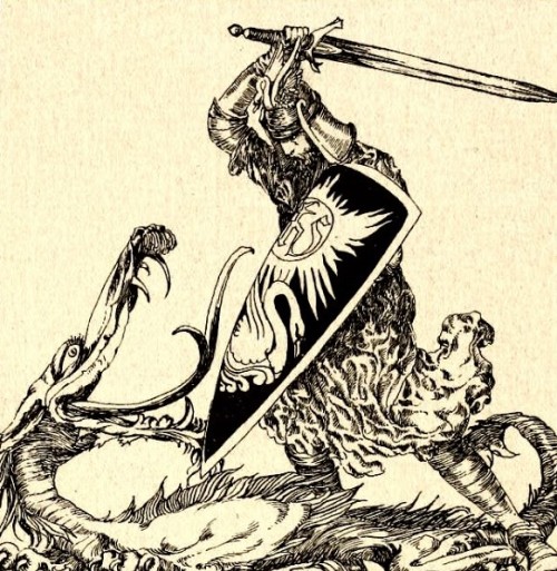 the-evil-clergyman: Illustrations from The Tale of Lohengrin, Knight of the Swan after the Drama of 