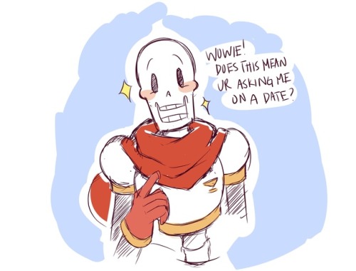 flirt with papyrus (inspired by blackggggum’s comic: here)