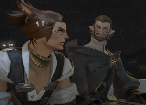 waitin’ for the bus boat in the rain in the rain(adventures in Limsa Lominsa with @elfprince&l