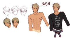 smolbeastmaster:My new OC, Nash. /// Artist