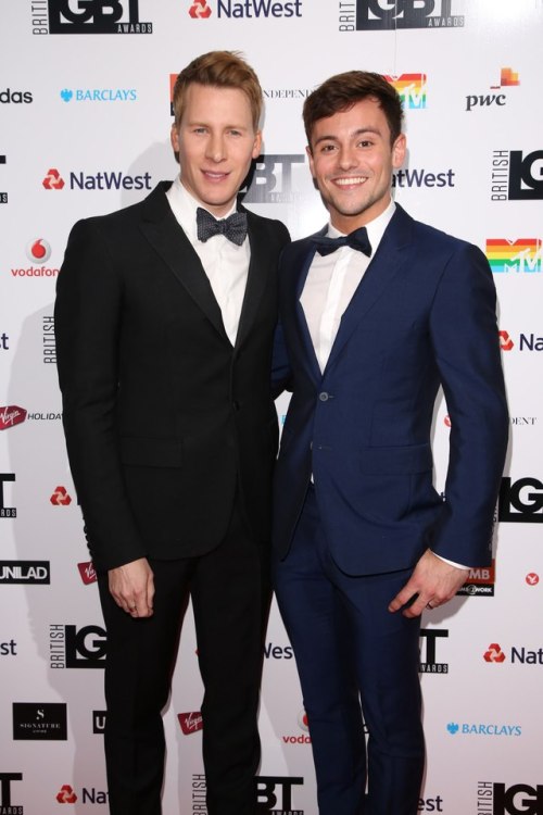 ofruby: #BritishLGBTAwards at the Connnaught Rooms, Covent Garden. London UK. May 12, 2017 #TomDaley #DustinLanceBlack