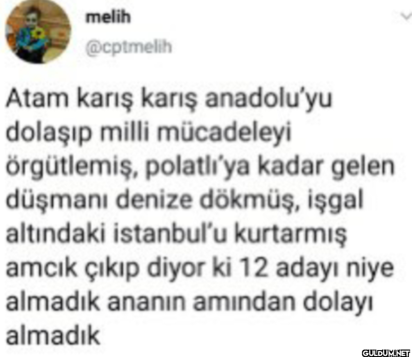 melih @cptmelih Atam karış...