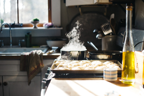 Pretzels on the coldest day this winter.Vermont, January 2016