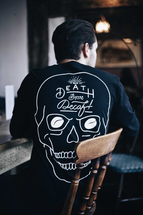 pandcoclothing:Death Before Decaf Long Sleeve online now exclusively from www.pand.comust have