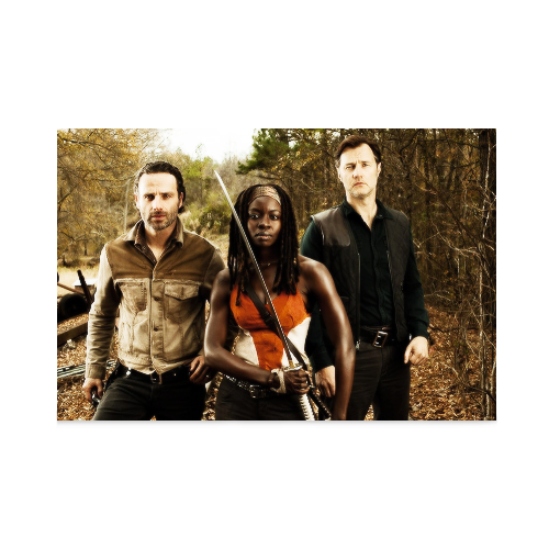 TWD; Season 3 promos featuring Andrew Lincoln, Danai Gurira, and David Morrissey.