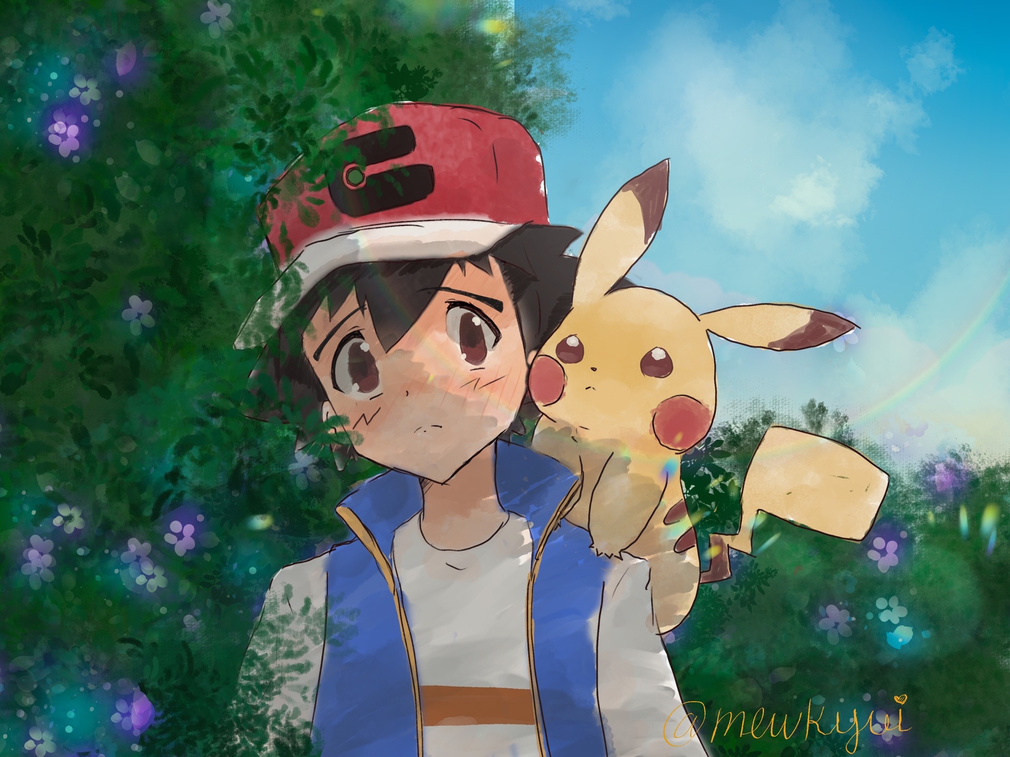 mewkyui:Thank you Ash and Pikachu.
