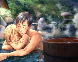 natsubu-art:  me: yes but what about an image at the onsen also