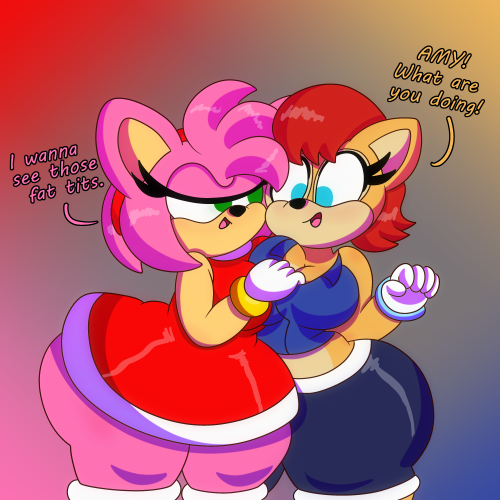 Sonic won the poll and someone requested some Amy and Sally&hellip; I can&rsquo;t remember w