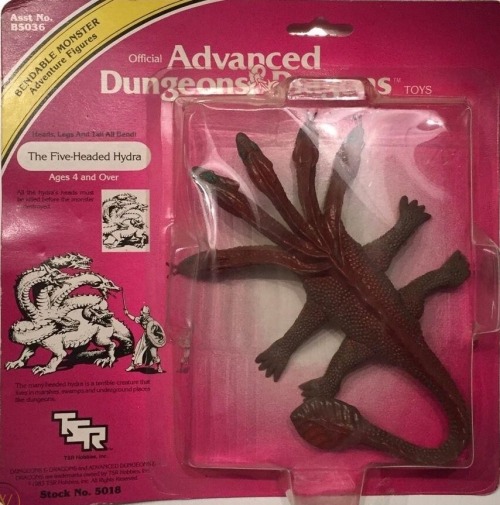 cheapthrillsagogo:1980sactionfigures: Five-Headed Hydra - Advanced Dungeons and Dragons (LJN) @charm