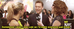 lokis-ice-queen:  vitalemontea:  I love how it took him a moment  I LOVE this girl for speaking what’s on every fan girl’s mind right now!!!! Fuuuuck! 