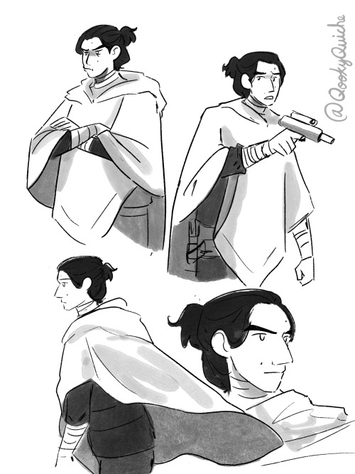 [SW: The Path Forward /#SWDivergeAU]Worked on some Jakku!Ben designs some time ago. The wraps aren&r