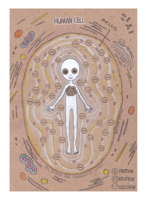 &lsquo;Human Cell&rsquo; New drawing added to my shop! http://anabagayan.bigcartel.com/5.5 x 8.5 inc
