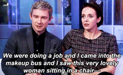 sherlockens:  M: So we checked that we were both single. A: Which we were. M: Well