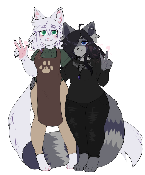 two colored sketch commission for @ .LameAssJabroni on twitter! ! colored sketch commission are OPEN