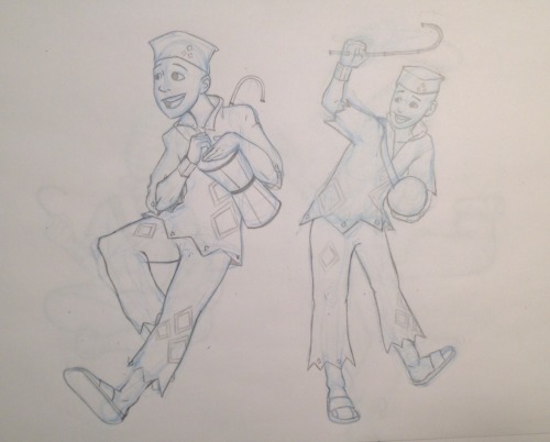 went through so many poses to get Ayan right. early sketches from Jordan