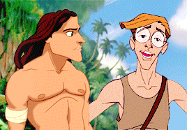 simonbaz:  Disney AU: Milo’s research takes him abroad - deep in the African jungles, where he captures the interest of a man living among gorillas. Upon discovering that there are other humans like him, Tarzan yearns to learn everything. Milo teaches