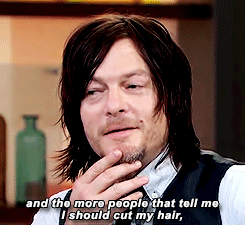 reedusnorman-deactivated2015070: GMA: “The rest of the gang cleaned up, but Daryl